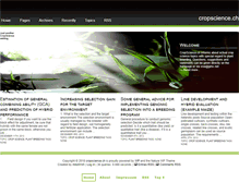 Tablet Screenshot of cropscience.ch